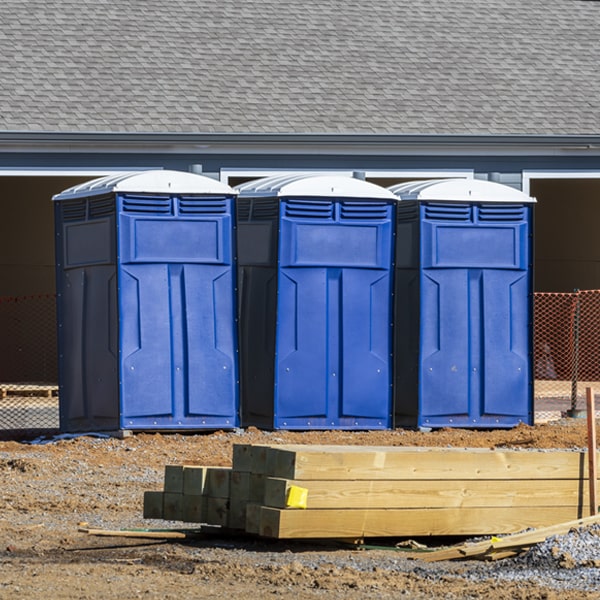 what is the maximum capacity for a single porta potty in Fairview